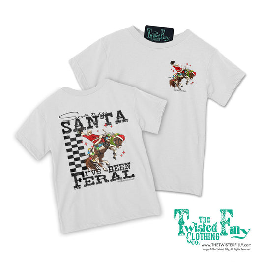 Sorry Santa I've Been Feral - S/S Youth Tee - Assorted Colors