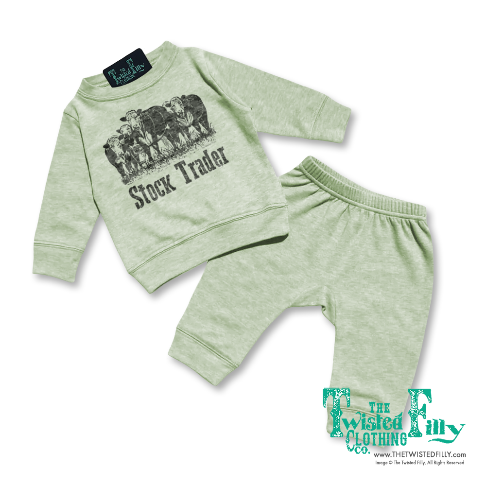 Stock Trader - Infant Two Piece Outfit  - Assorted Colors