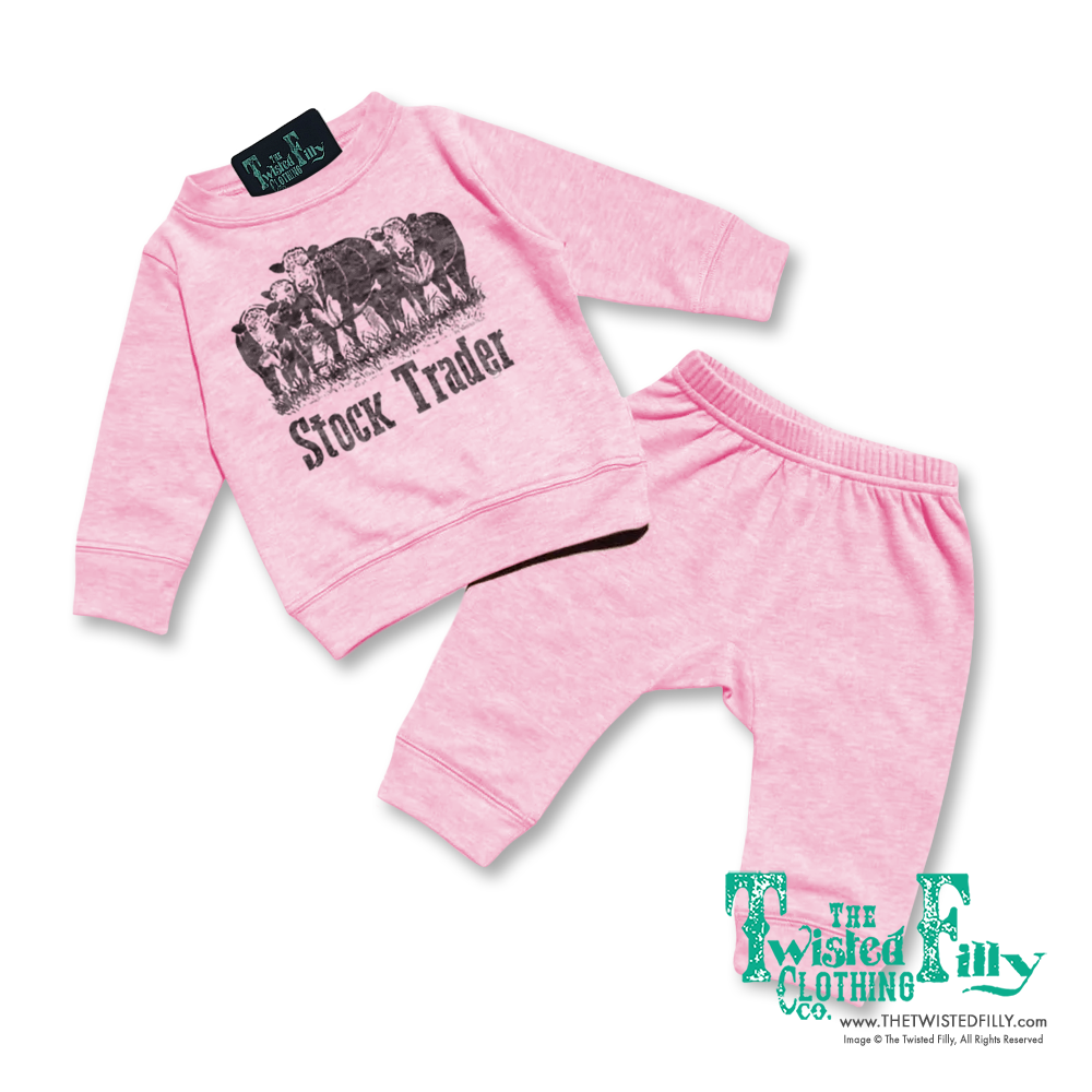 Stock Trader - Infant Two Piece Outfit  - Assorted Colors