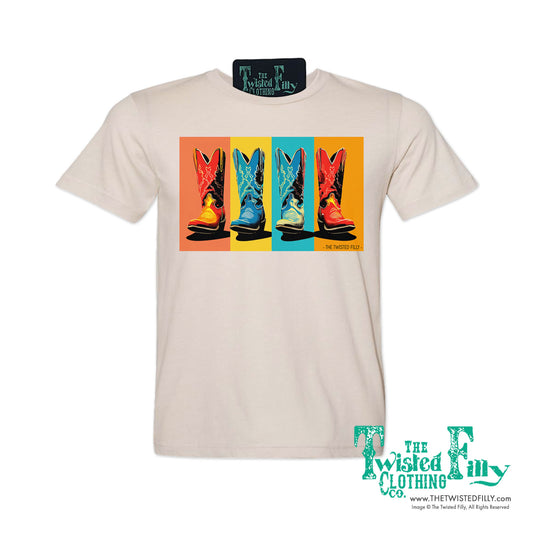 The Boots - S/S Adult Crew Neck Unisex Tee - Assorted Colors