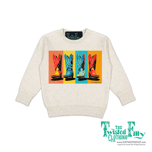 The Boots - Toddler Sweatshirt - Oatmeal