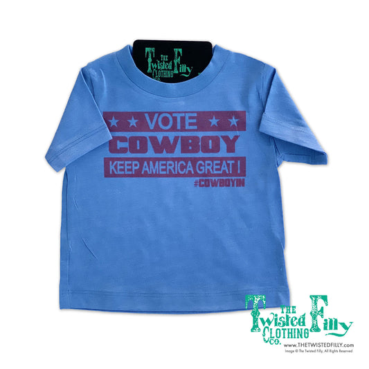 Vote Cowboy Keep America Great! - S/S Toddler Tee - Assorted Colors