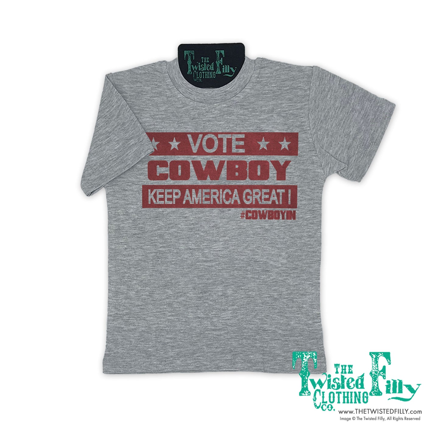 Vote Cowboy Keep America Great! - S/S Youth Tee - Assorted Colors