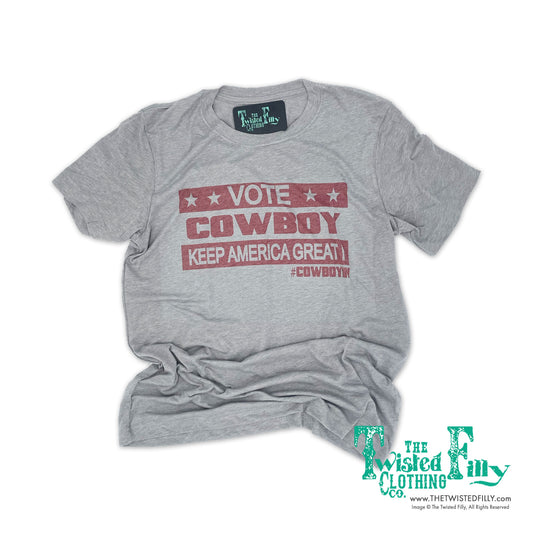 Vote Cowboy Keep America Great - S/S Adult Unisex Tee - Assorted Colors