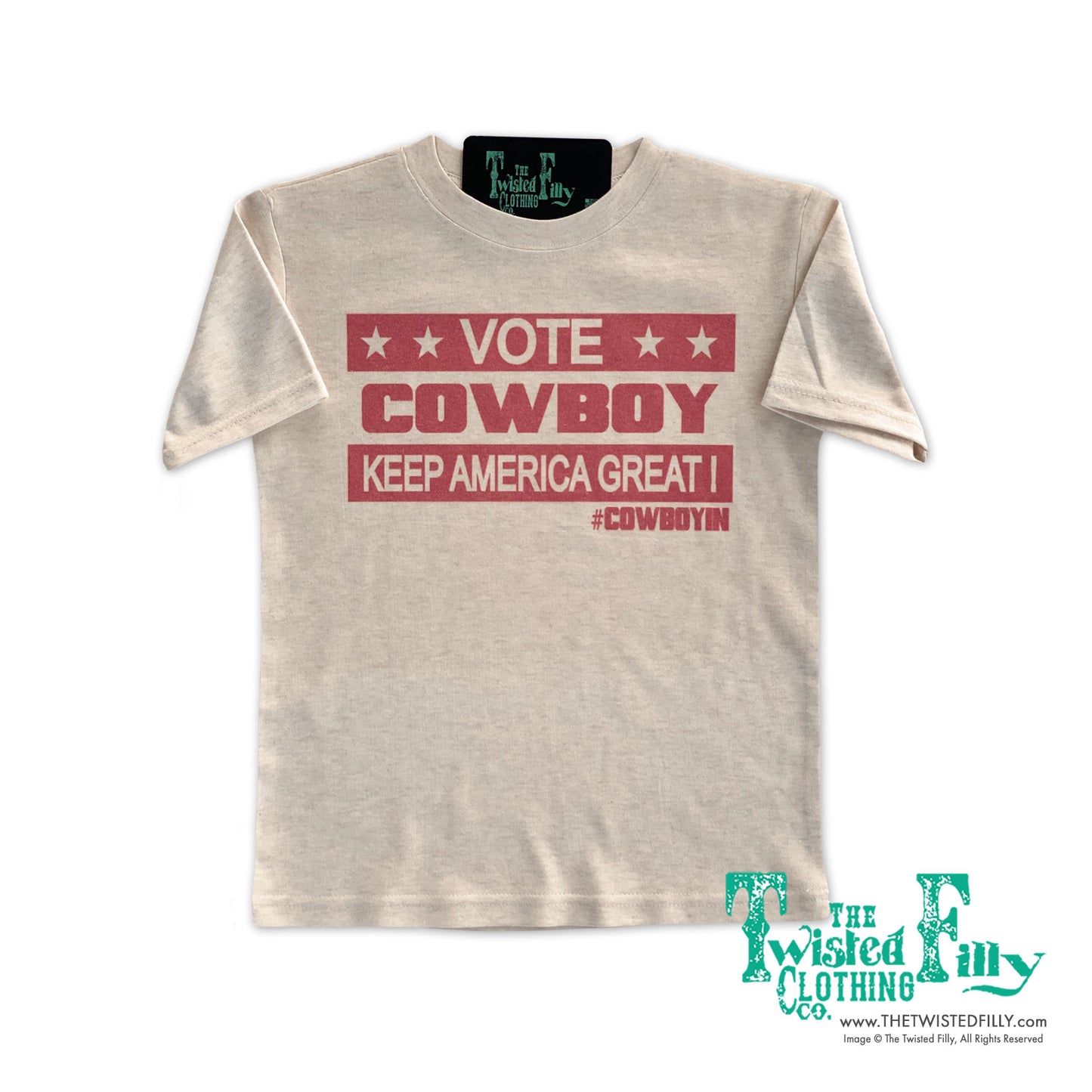 Vote Cowboy Keep America Great! - S/S Youth Tee - Assorted Colors