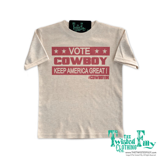 Vote Cowboy Keep America Great! - S/S Youth Tee - Assorted Colors