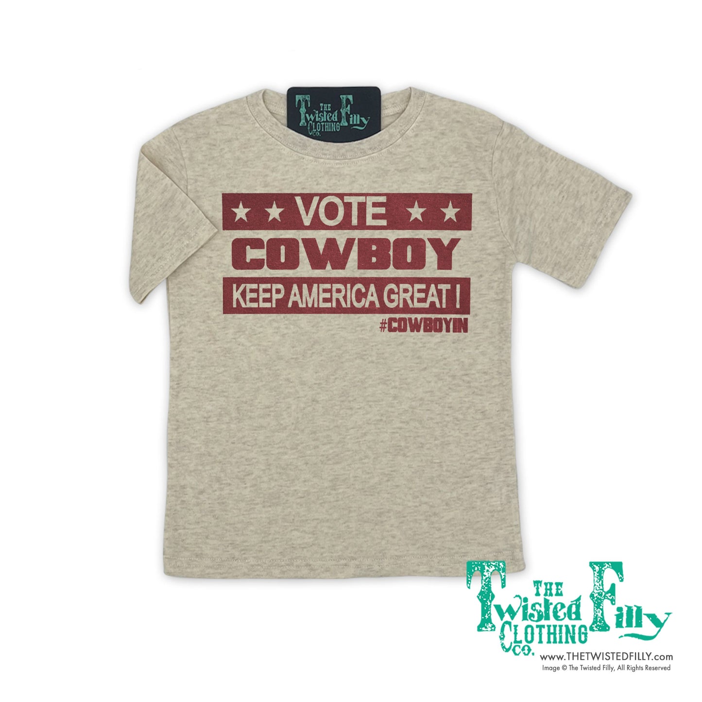 Vote Cowboy Keep America Great! - S/S Toddler Tee - Assorted Colors