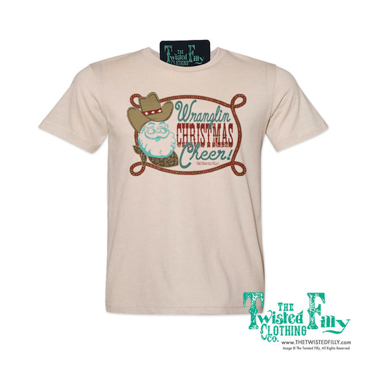 Wranglin' Christmas Cheer - S/S Adult Crew Neck Unisex Tee - Assorted Colors