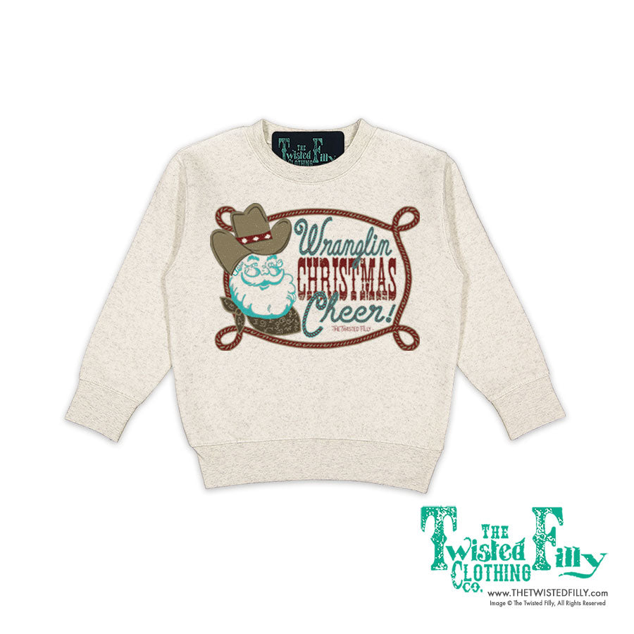 Wranglin' Christmas Cheer - Toddler Sweatshirt - Assorted Colors