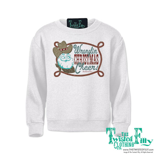 Wranglin' Christmas Cheer - Youth Sweatshirt - Assorted Colors