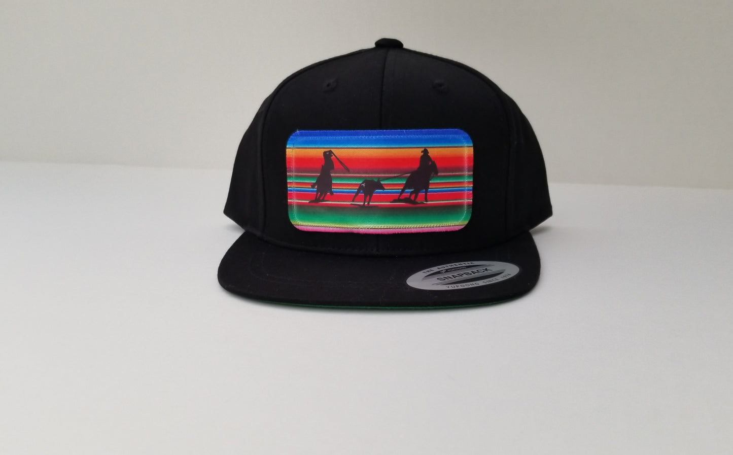 Serape Team Roper - Youth/Adult Snapback Hat - Black