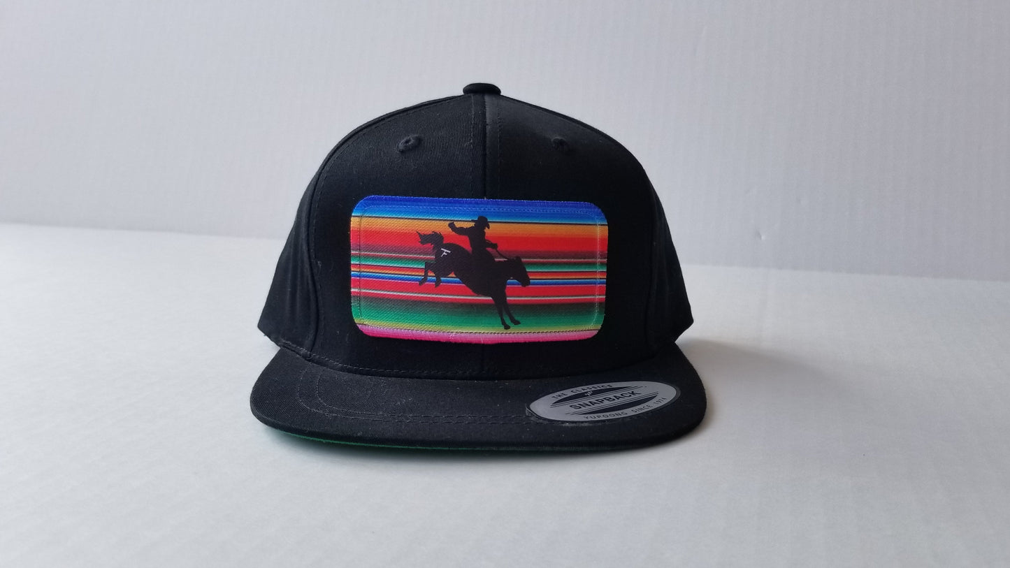 Serape Bronc - Infant/Toddler Snapback Hat - Black