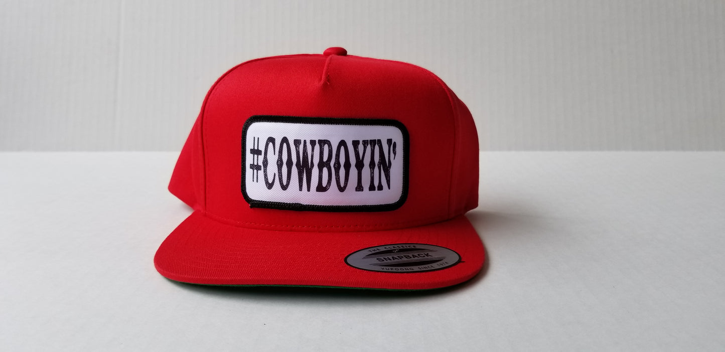 #Cowboyin' Youth/Adult Snapback Hat - Red