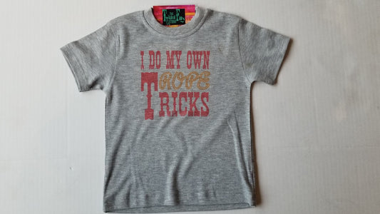 I Do My Own Rope Tricks - S/S Toddler Tee - Gray