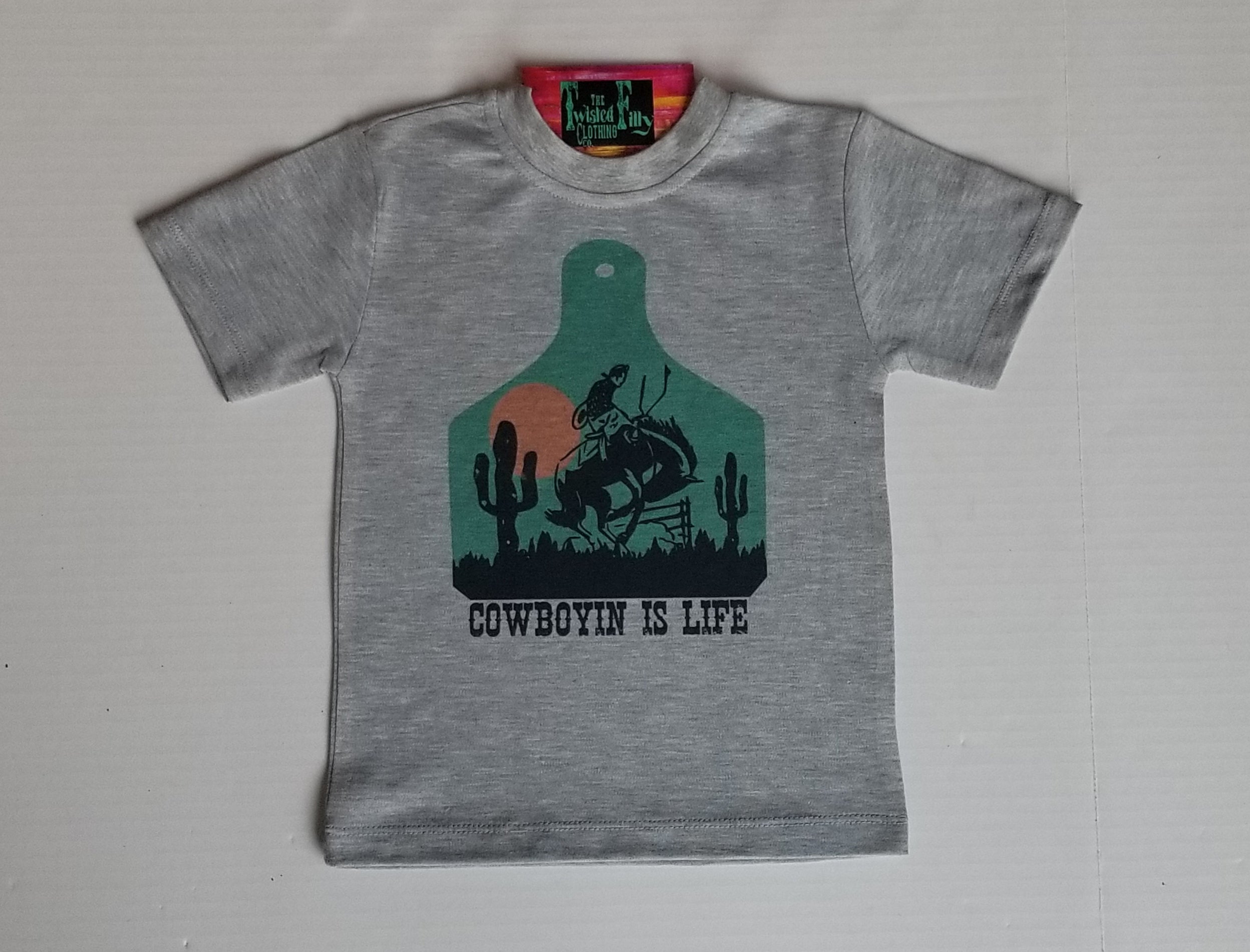 Cowboyin' Is Life - S/S Toddler Tee - Gray – The Twisted Filly Clothing Co.