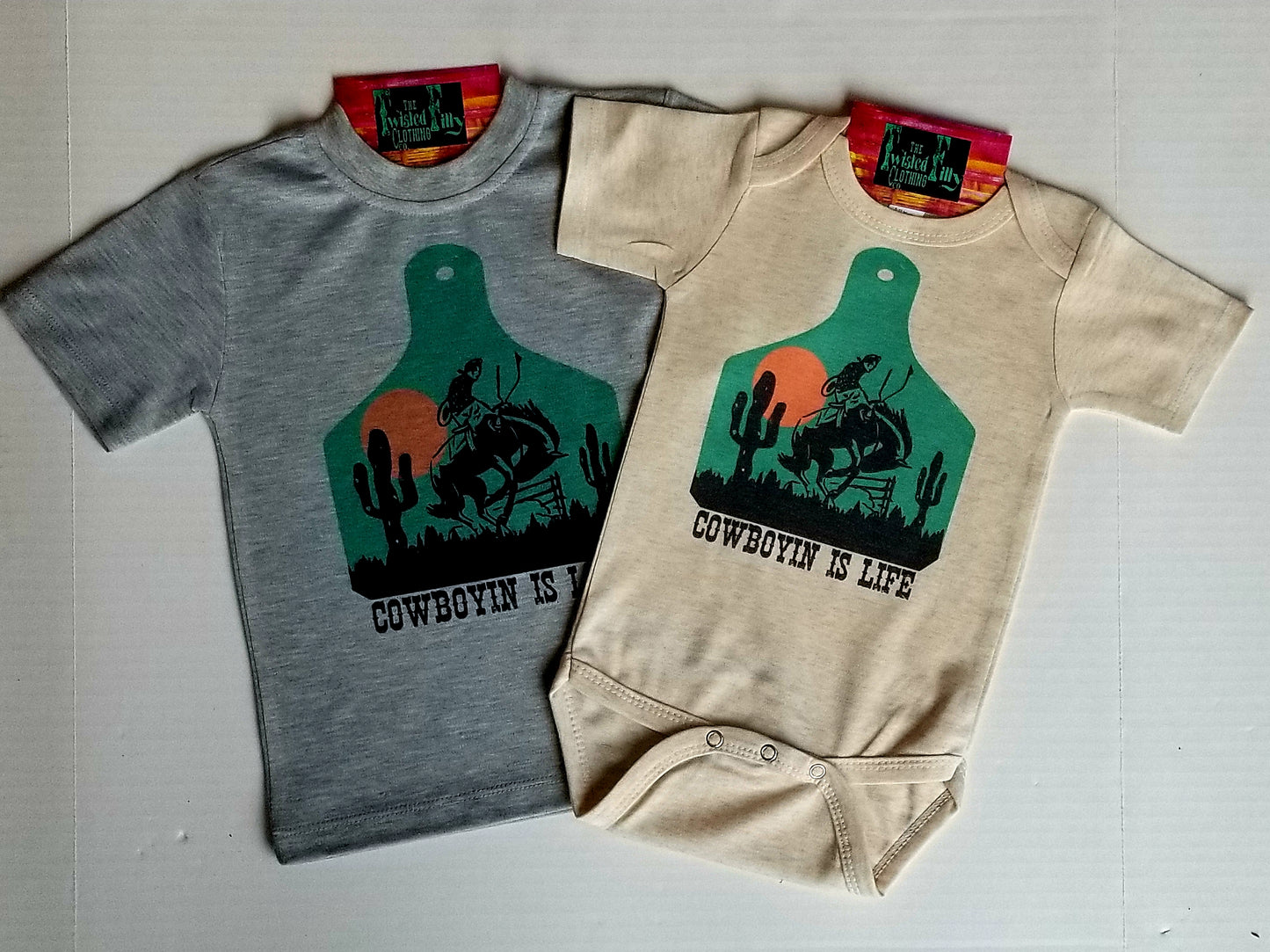 Cowboyin' Is Life  - S/S Infant One Piece - Oatmeal