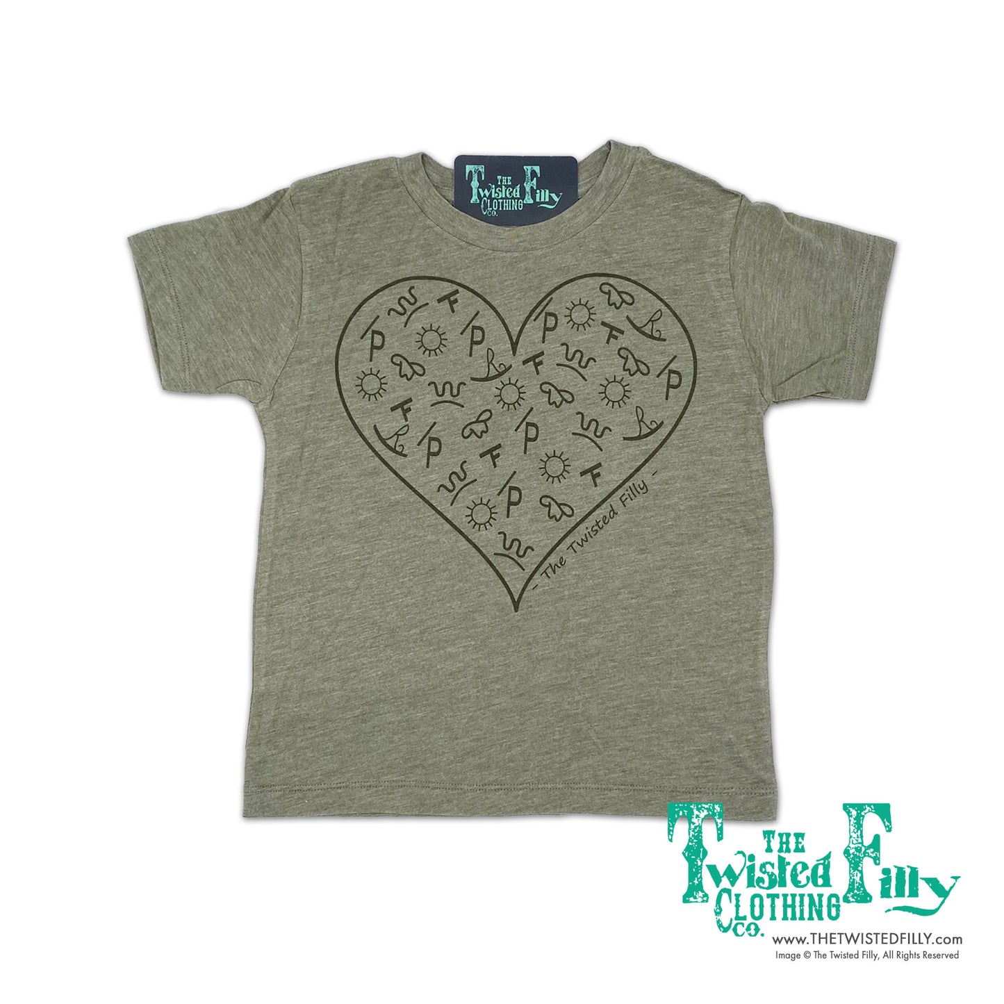 Branded Heart - S/S Youth Tee - Assorted Colors