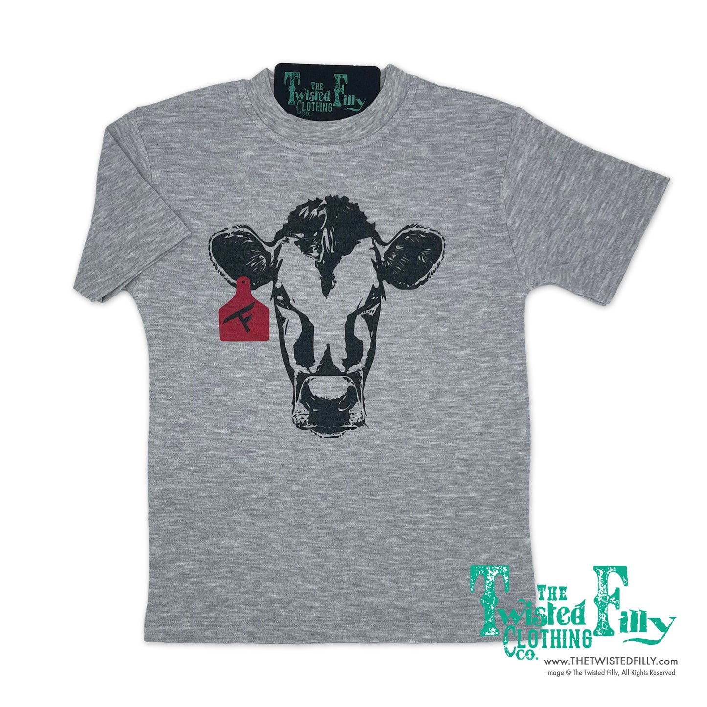 Calf W/ Ear Tag -  S/S Youth Tee - Assorted Colors