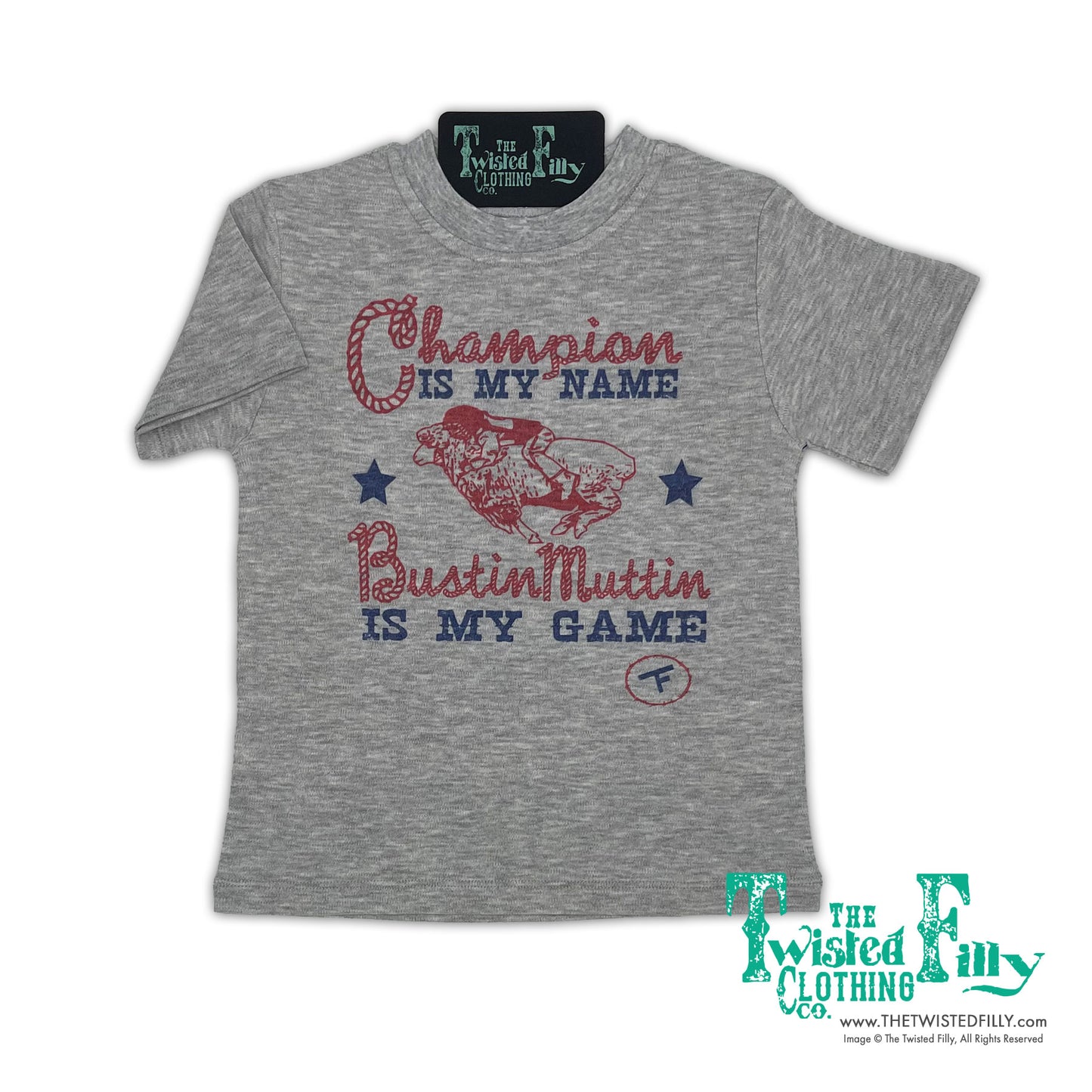 Champion Mutton Bustin - S/S Toddler Tee - Gray