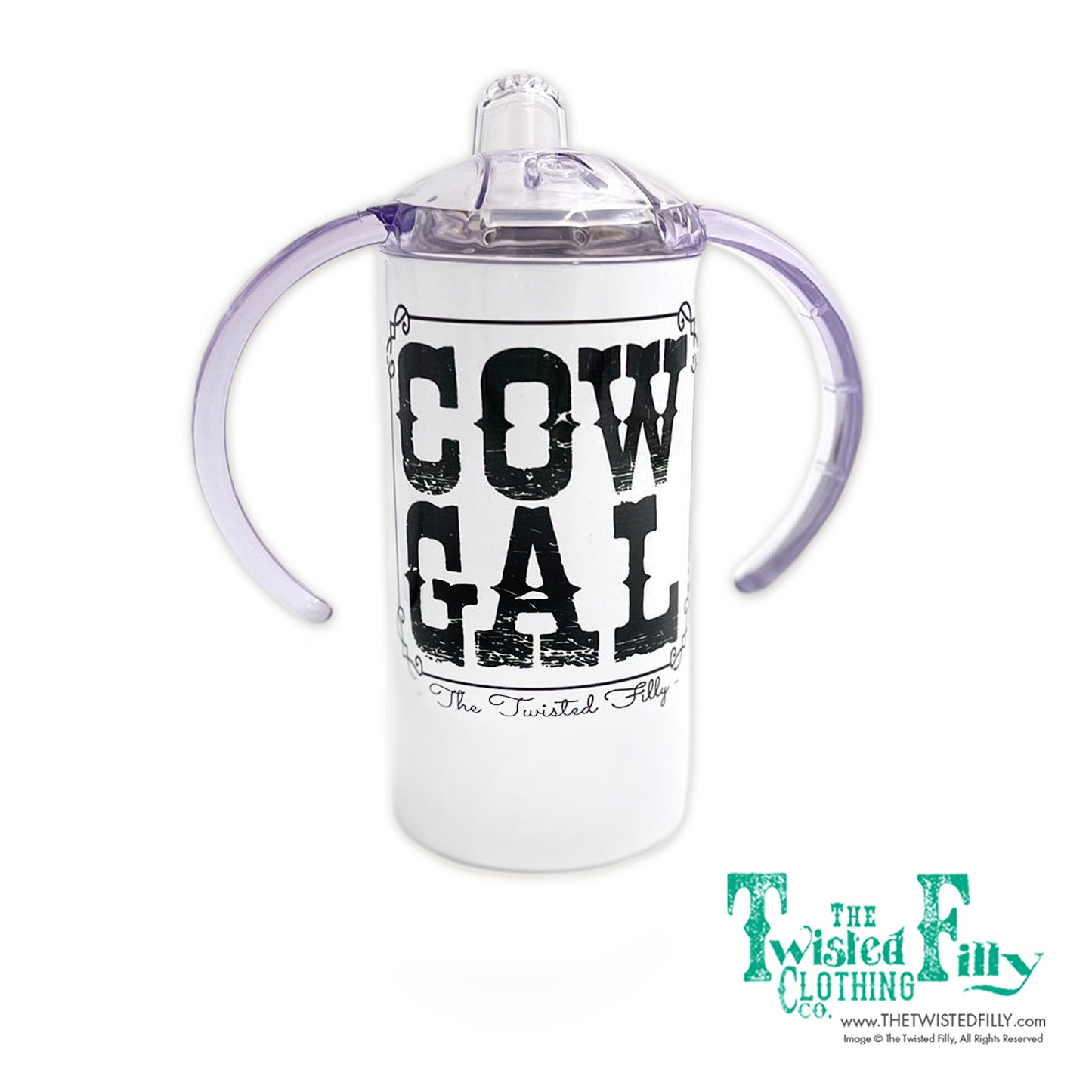 Cow Gal Toddler Sippy