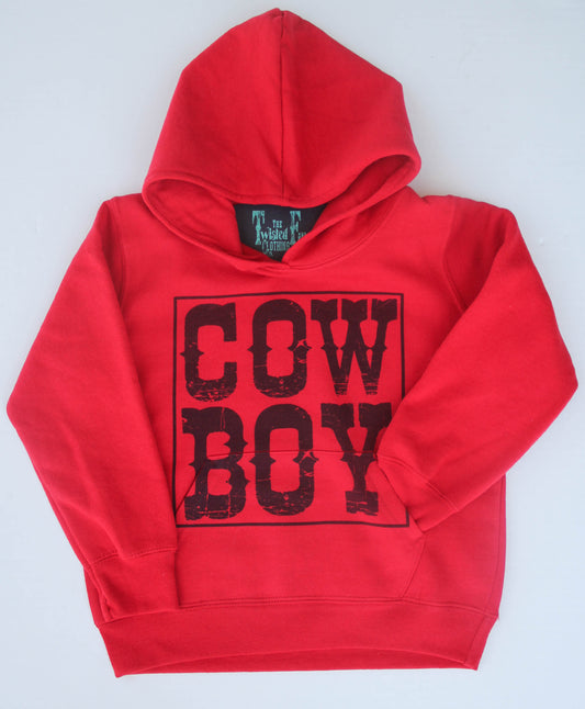 CowBoy - Toddler Hoodie - Red