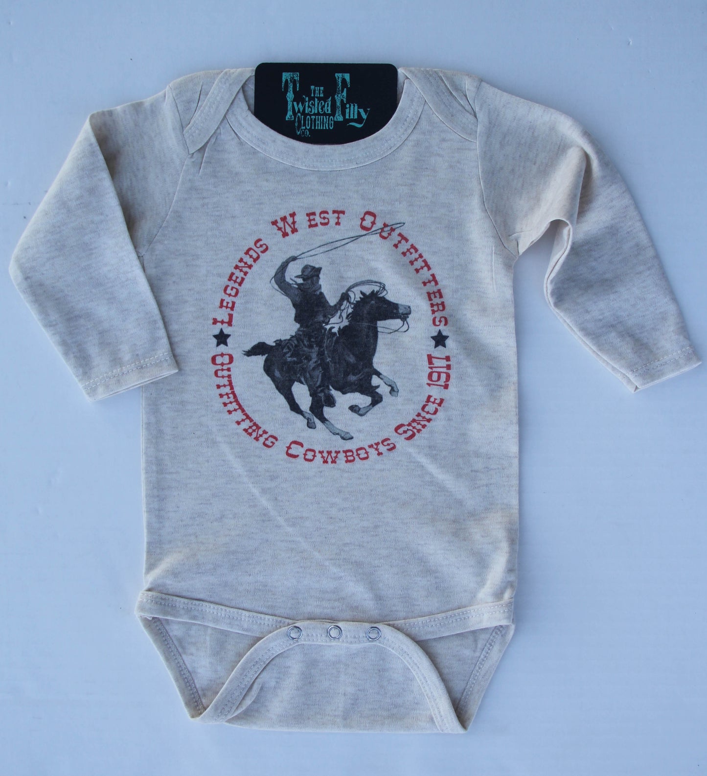 Legends West Outfitters - L/S Infant One Piece - Oatmeal