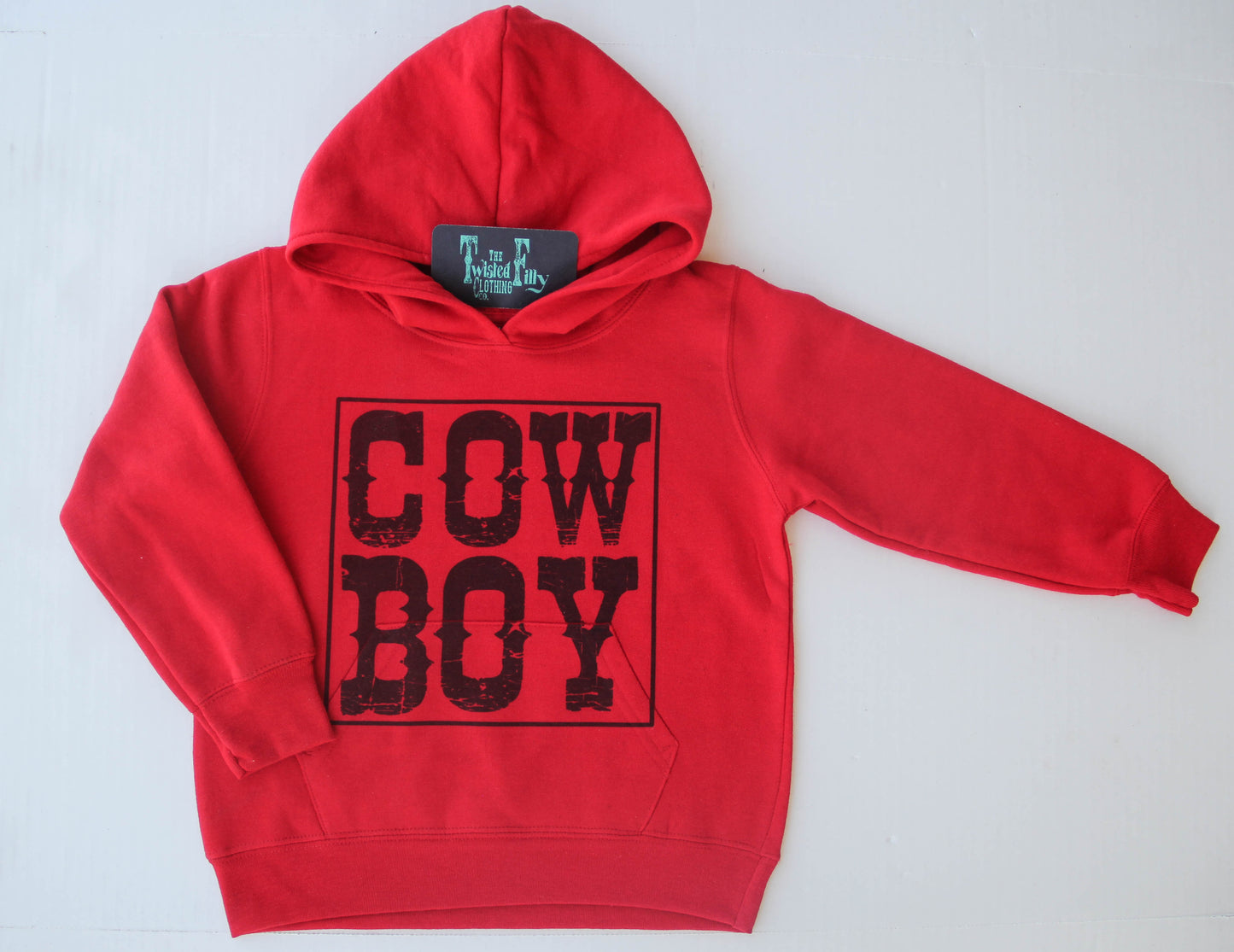 CowBoy - Toddler Hoodie - Red