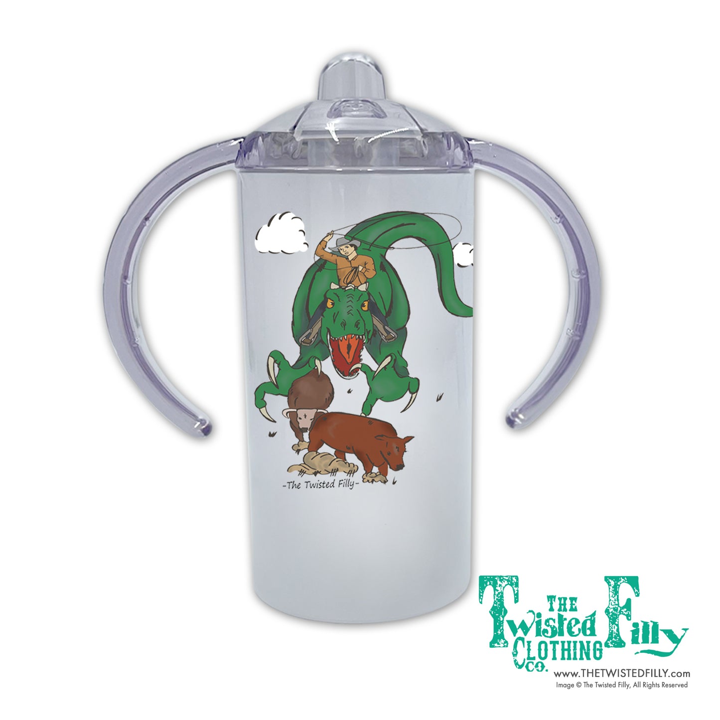 Ropin' Rex Boys Toddler Sippy