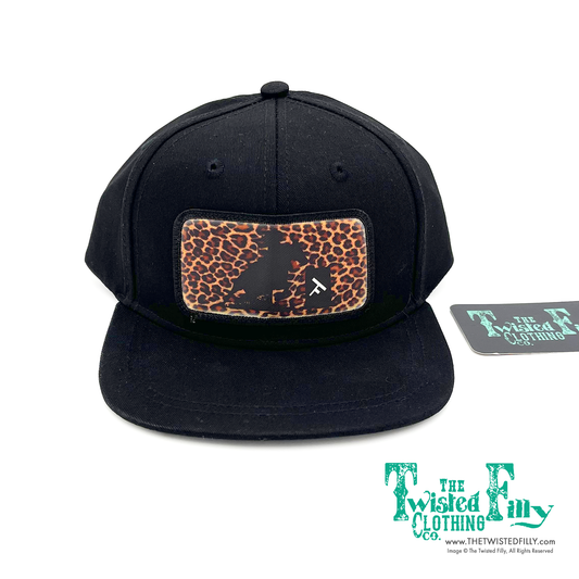 Cheetah Barrel Racer - Infant / Toddler Snapback Hat - Black