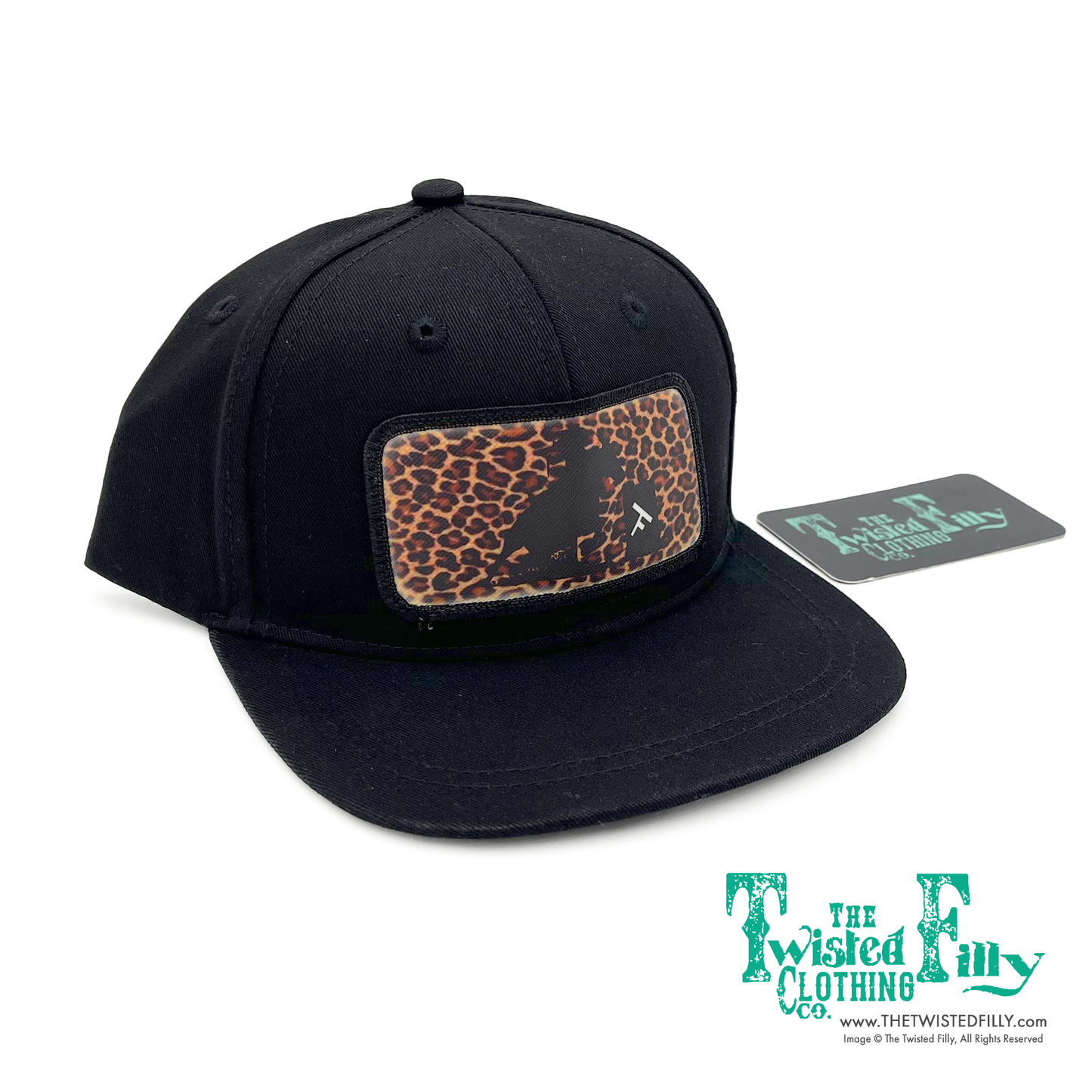 Cheetah Barrel Racer - Infant / Toddler Snapback Hat - Black