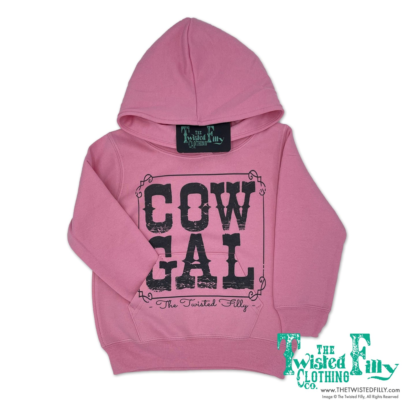 Cow Gal - Toddler Hoodie - Pink
