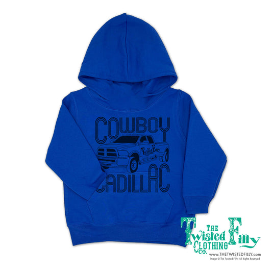 Cowboy Cadillac - Youth Hoodie - Blue