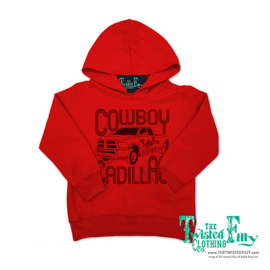 Cowboy Cadillac - Adult Hoodie - Red