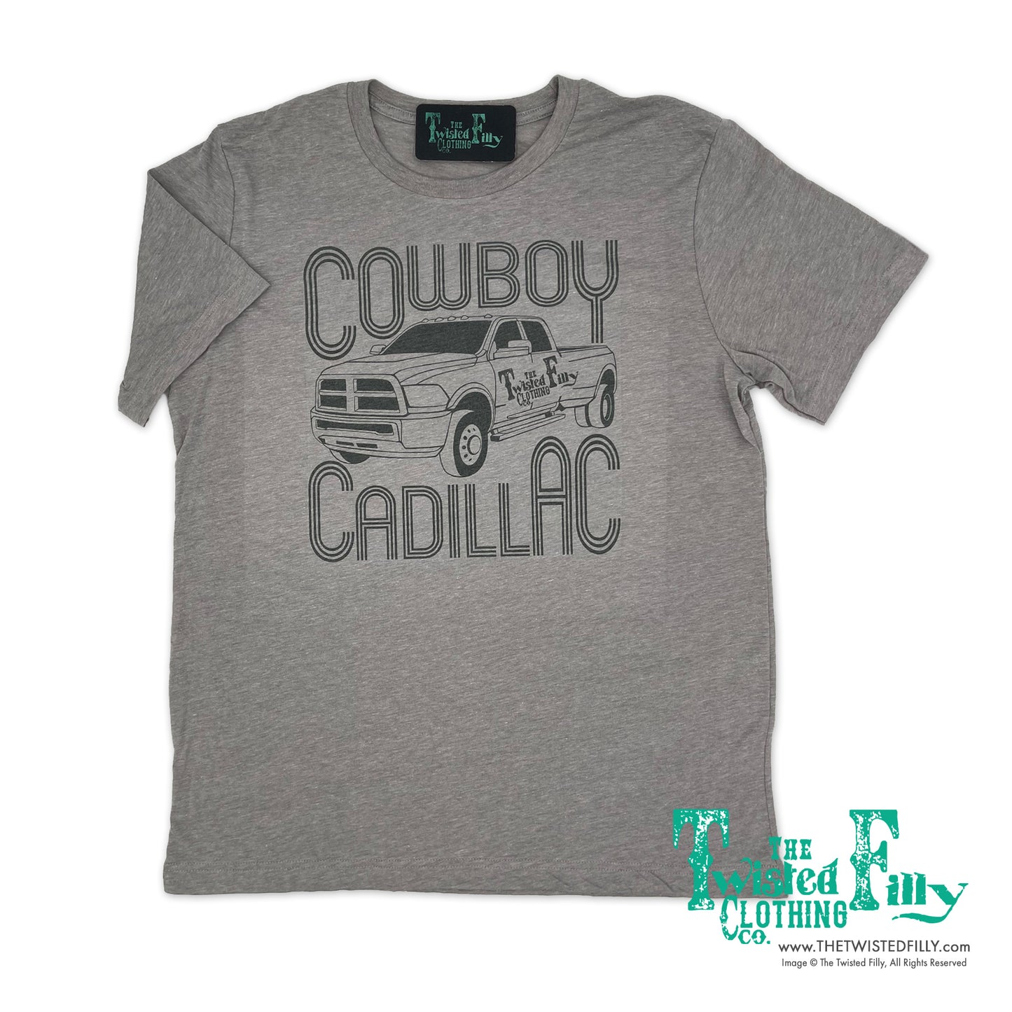 Cowboy Cadillac - S/S Toddler Tee - Gray