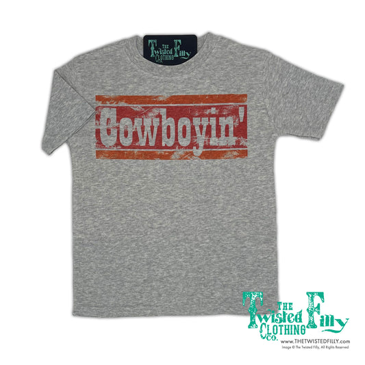 Cowboyin' 70’s Style - S/S Toddler Tee - Gray