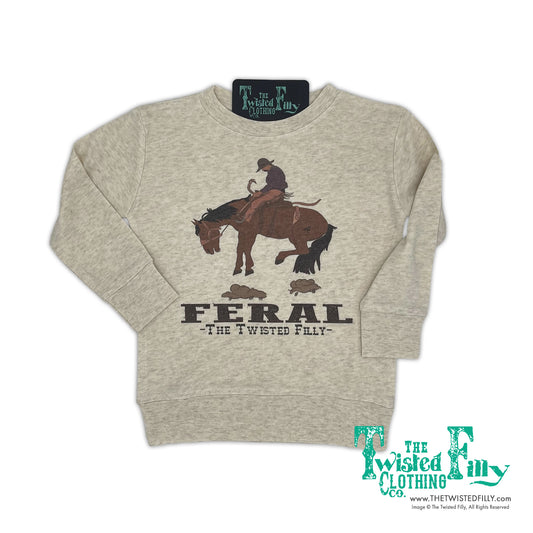 Feral - Boys Youth Pullover - Oatmeal