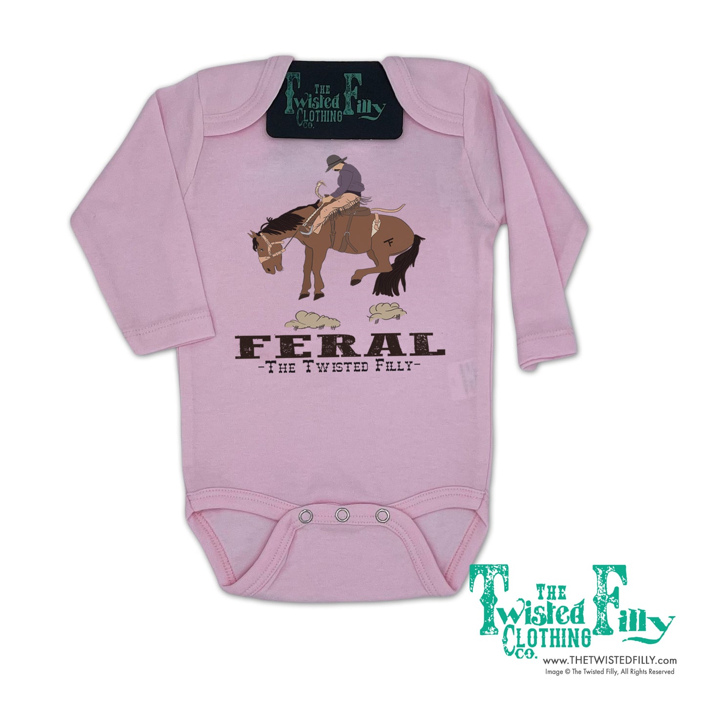 FERAL - L/S Infant One Piece - Pink