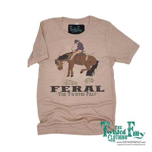 FERAL - S/S Crew Neck Adult Tee - Dusty Rose