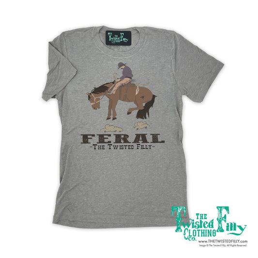 FERAL - S/S Crew Neck Adult Tee - Gray