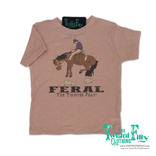 FERAL - S/S Youth Tee - Dusty Rose