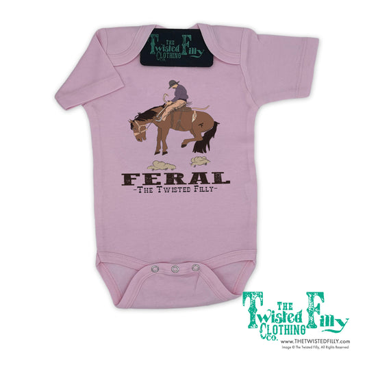 FERAL - S/S Infant One Piece - Pink