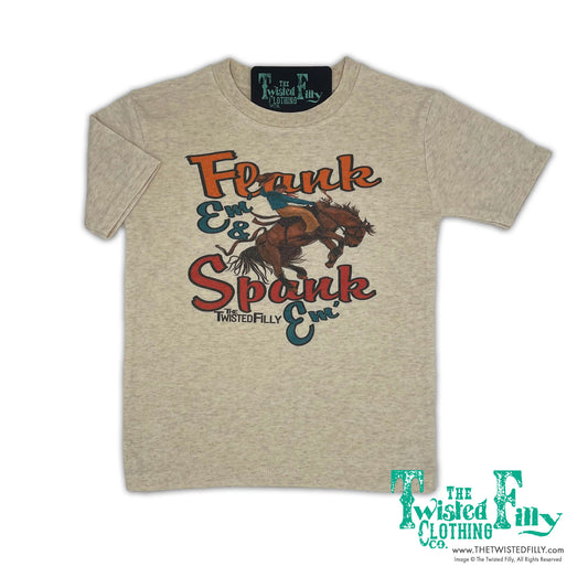 Flank Em & Spank Em - S/S Toddler Tee - Oatmeal