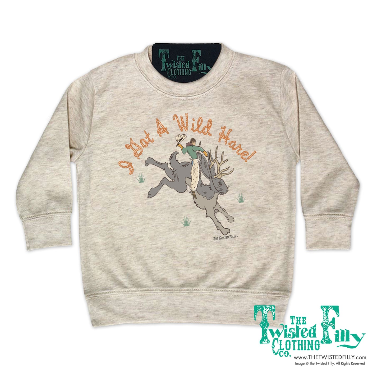 I Got A Wild Hare - Youth Pullover - Oatmeal