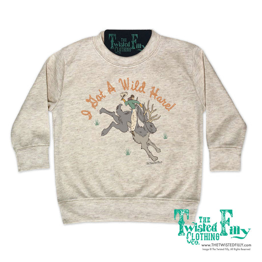 I Got A Wild Hare - Toddler Pullover - Oatmeal