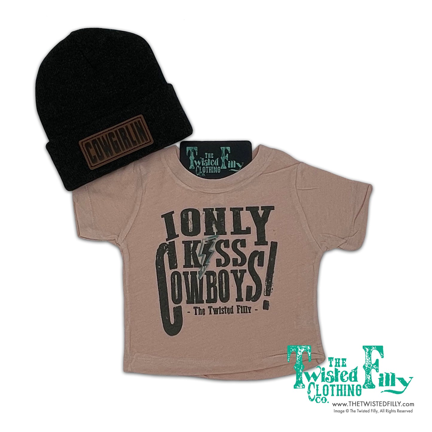 I Only Kiss Cowboys - S/S Infant Tee - Assorted Colors