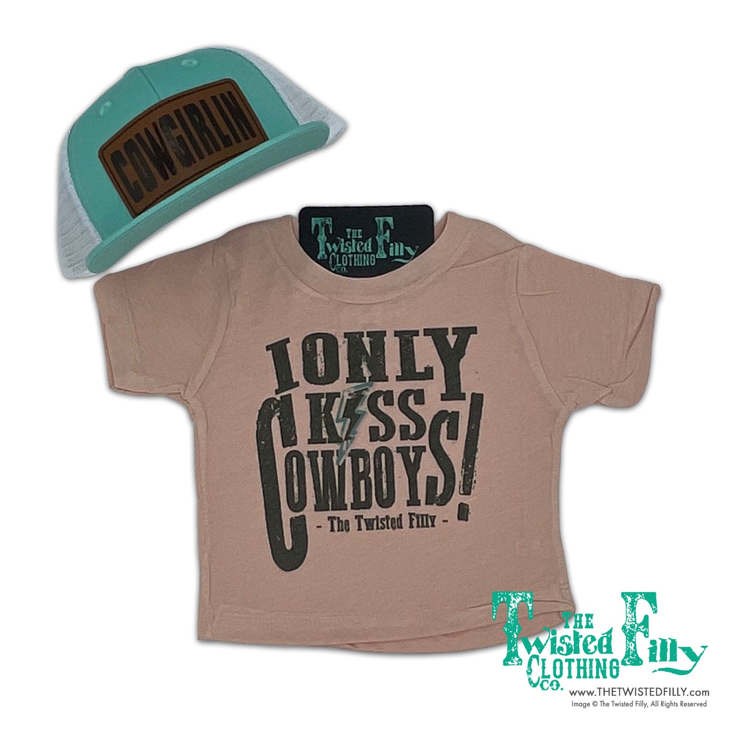 I Only Kiss Cowboys - S/S Infant Tee - Assorted Colors