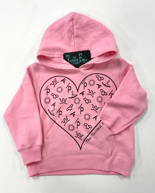 The Branded Heart - Toddler Hoodie - Pink