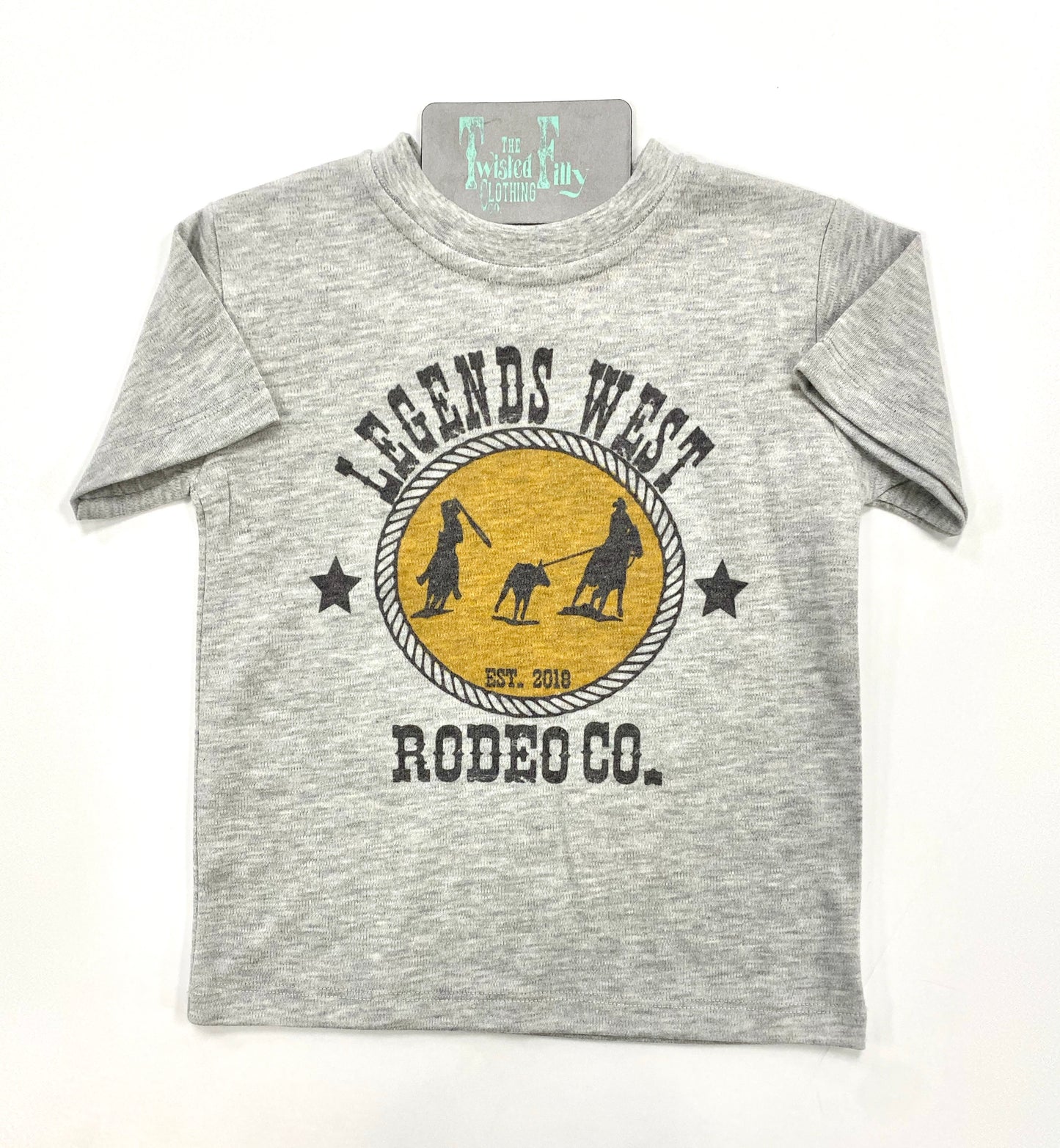 Legends West Rodeo Co. Team Roper - S/S Toddler Tee - Gray