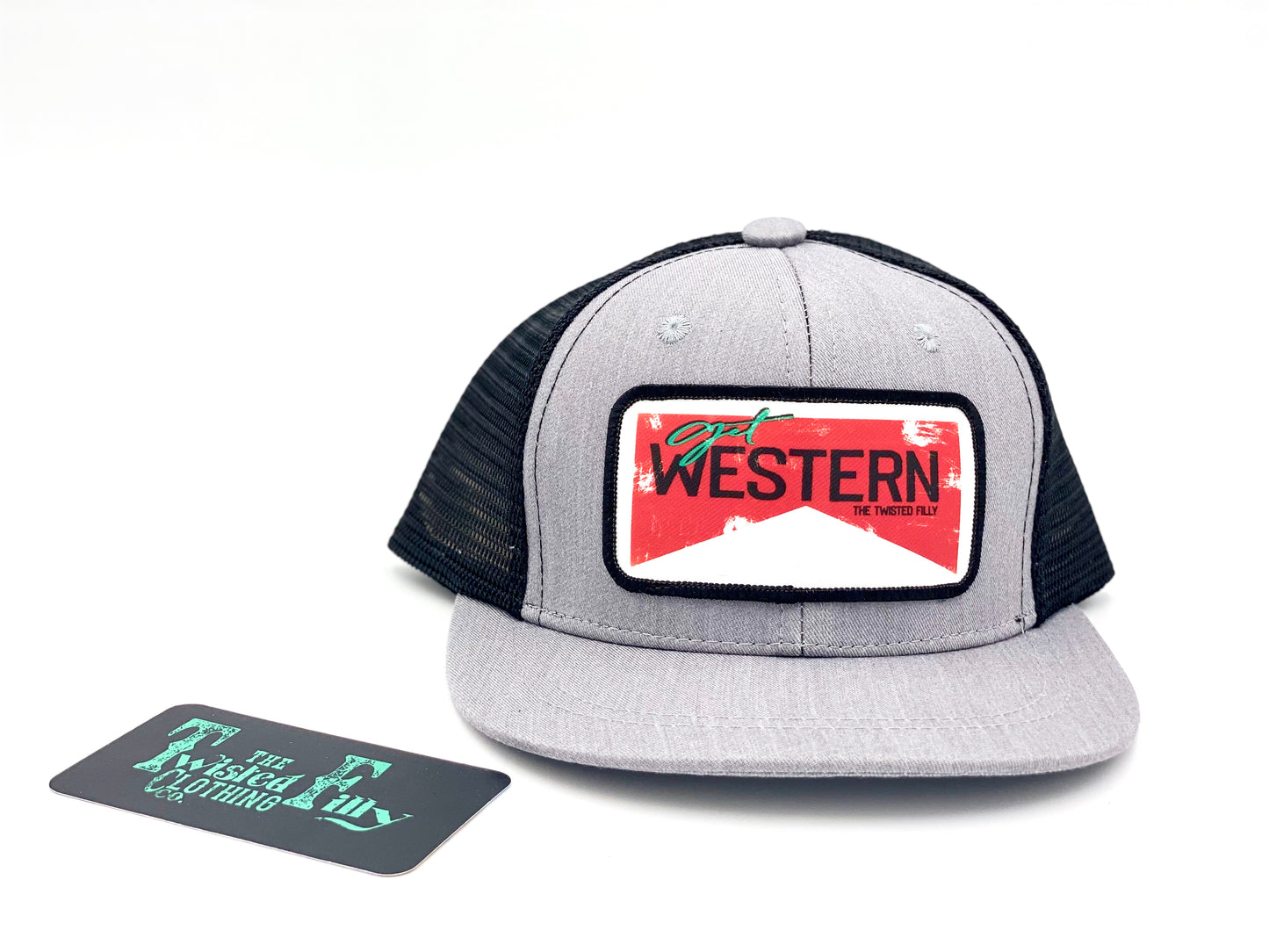 Get Western - Infant / Toddler Trucker Hat - Blk/Htr Gry