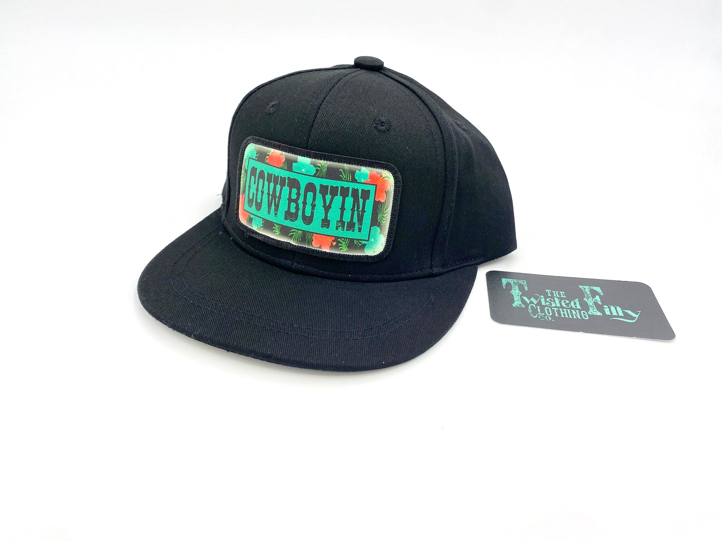 Cowboyin 5.0 - Youth/Adult Snapback Hat - Black